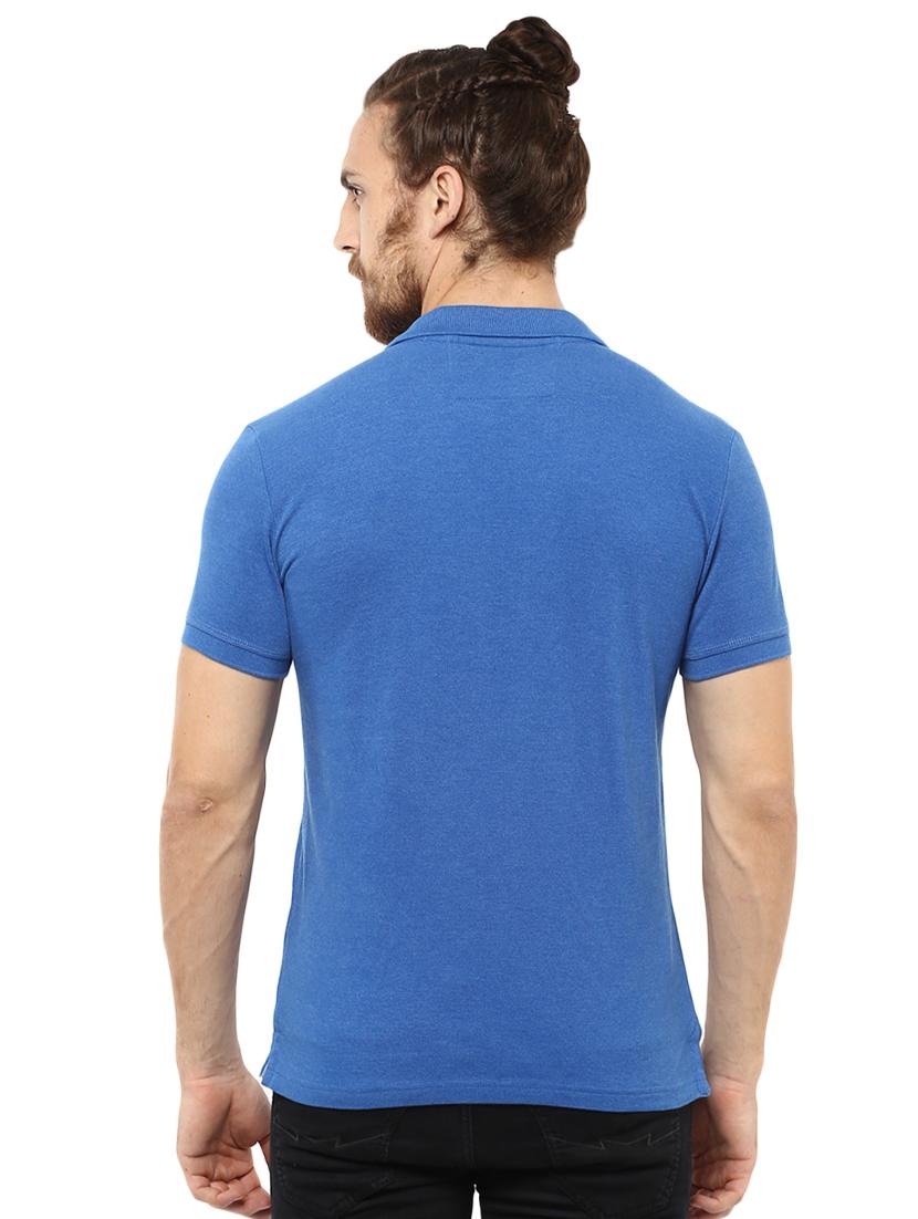 solid blue polo t-shirt - 15772631 - Standard Image - 2