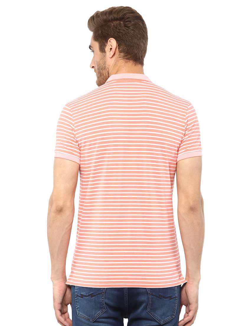 orange striped polo t-shirt - 15772662 - Standard Image - 2