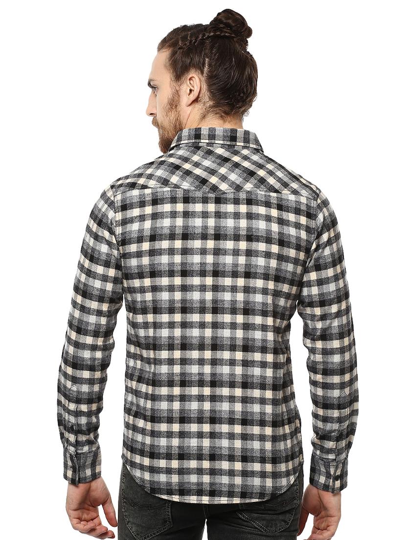 black checkered casual shirt - 15772664 - Standard Image - 2