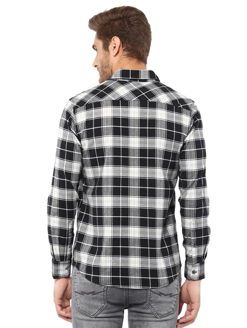 black checkered casual shirt - 15772682 - Standard Image - 2