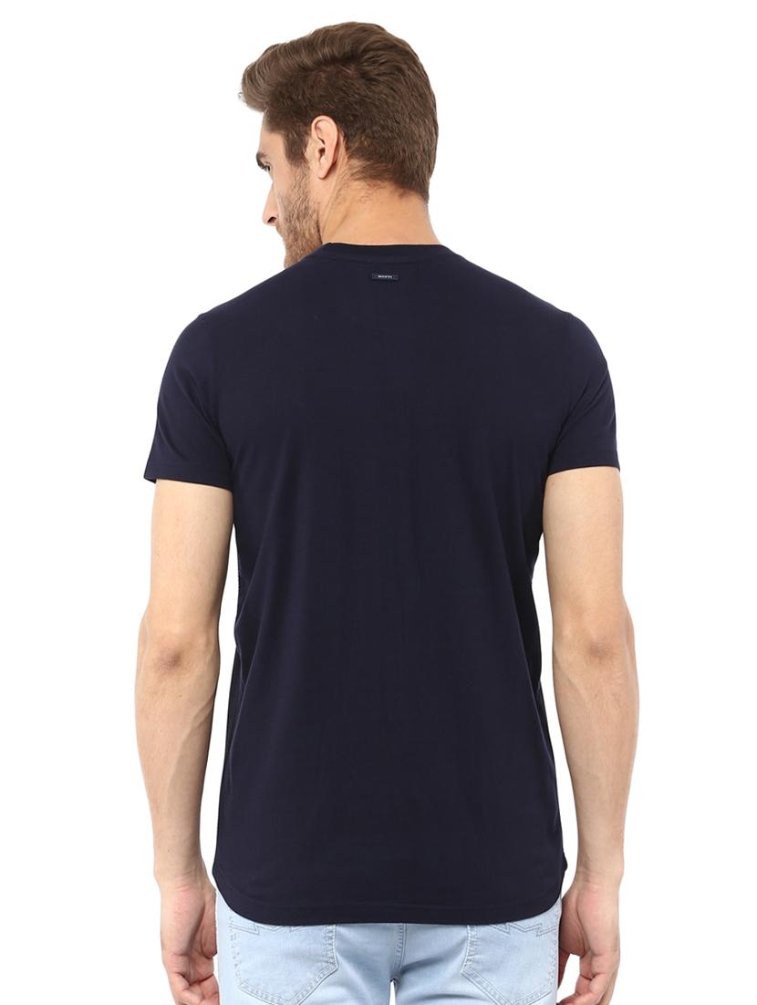 solid blue crew neck t-shirt - 15772730 - Standard Image - 2