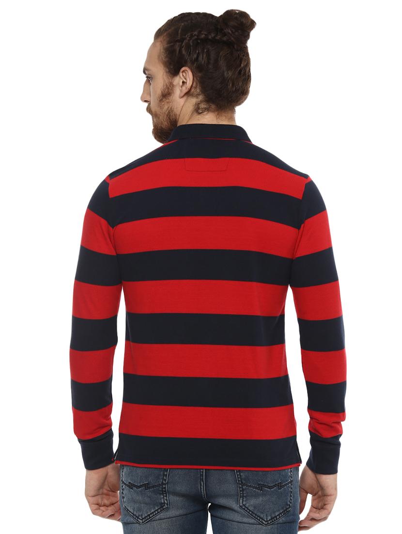 red striped polo t-shirt - 15772777 - Standard Image - 2