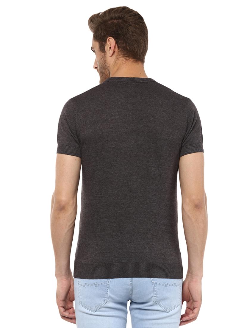 solid grey polo t-shirt - 15772810 - Standard Image - 2