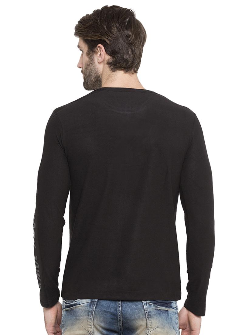black typographic long sleeves t-shirt - 15772891 - Standard Image - 2
