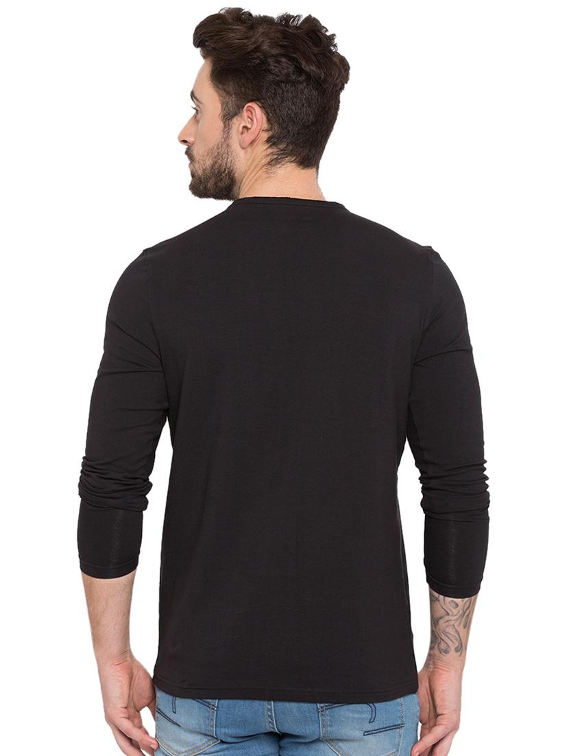 solid black v-neck t-shirt - 15772922 - Standard Image - 2