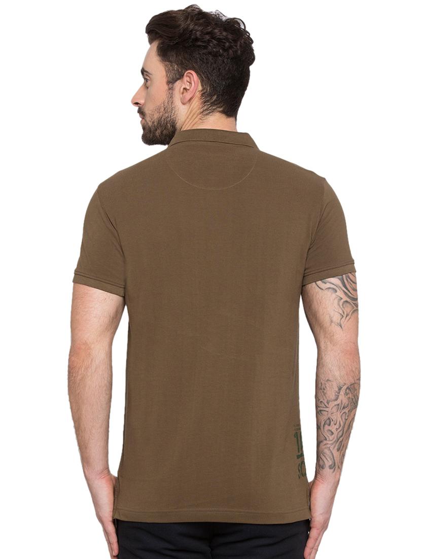green typographic chest print t-shirt - 15772952 - Standard Image - 2