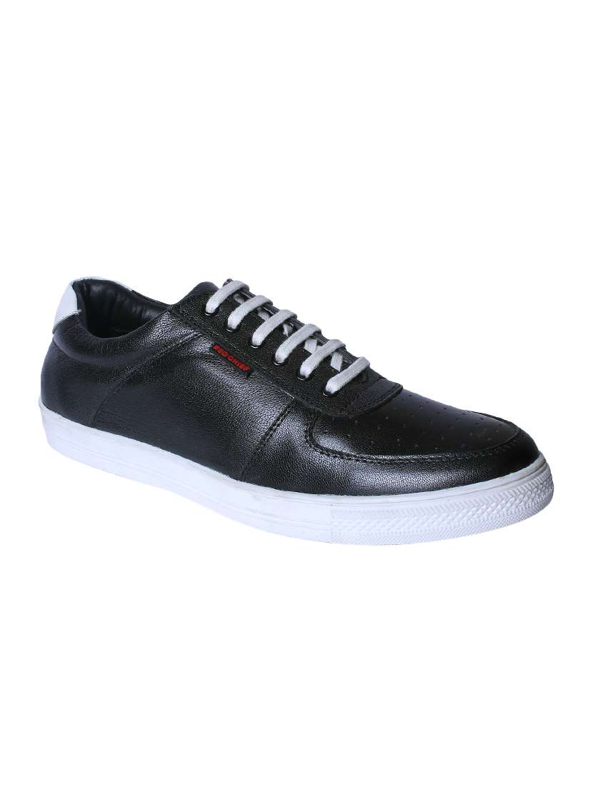 black leather lace up sneakers