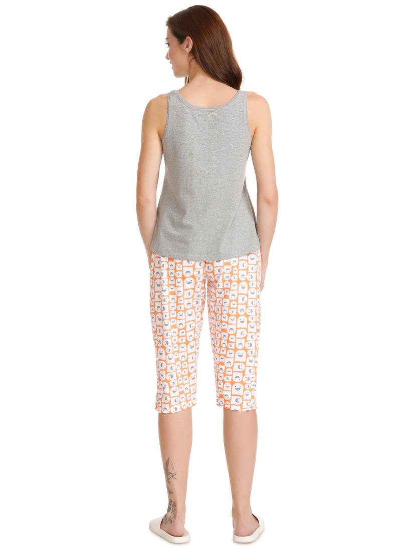 quirky print nightwear capri set - 15779216 - Standard Image - 2
