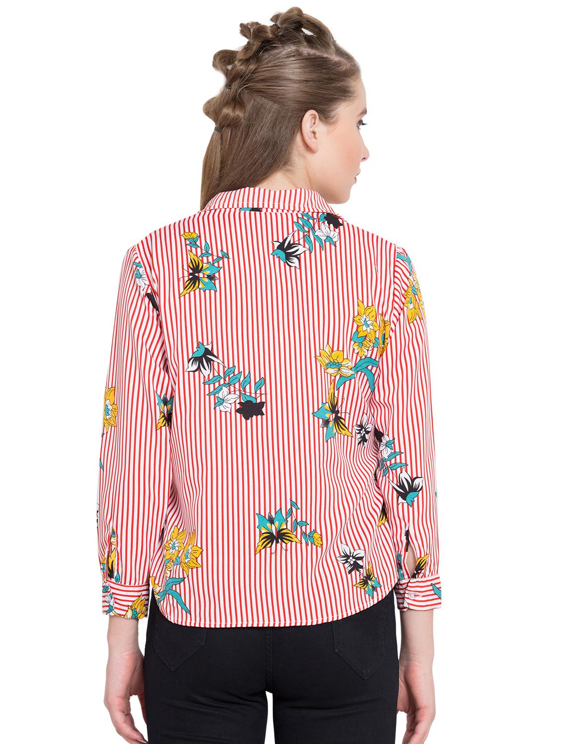 striped floral shirt - 15780056 - Standard Image - 2