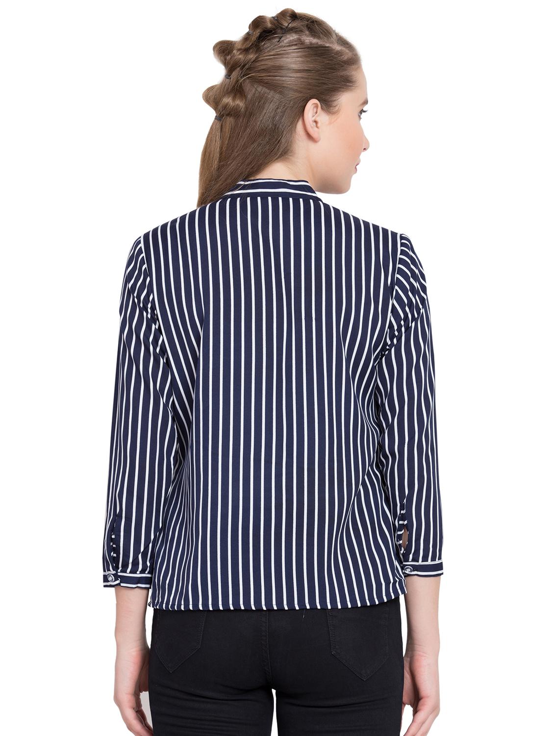 navy striped shirt - 15780058 - Standard Image - 2