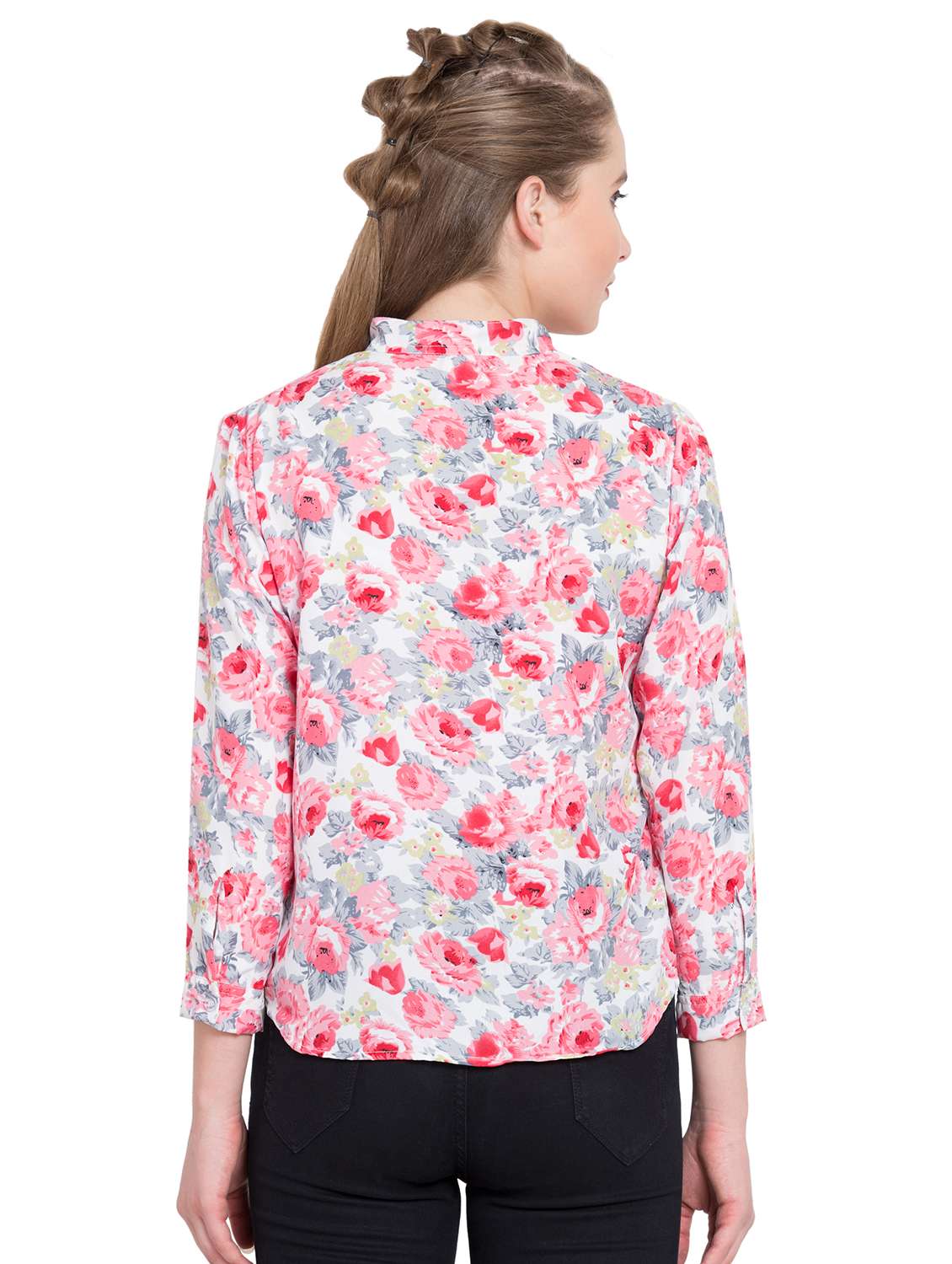rose pink floral shirt - 15780060 -  Standard Image - 2