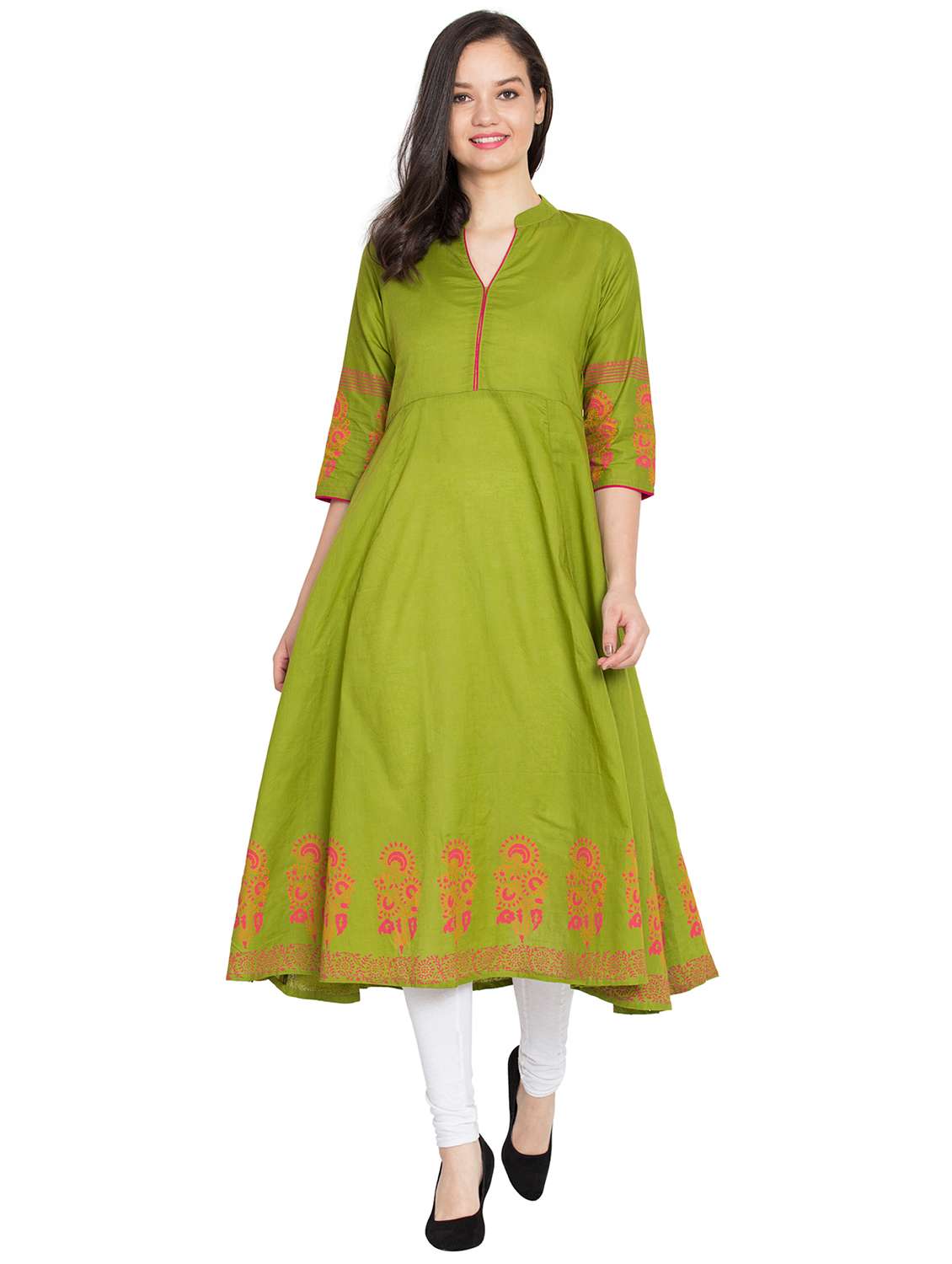 women's flared kurta