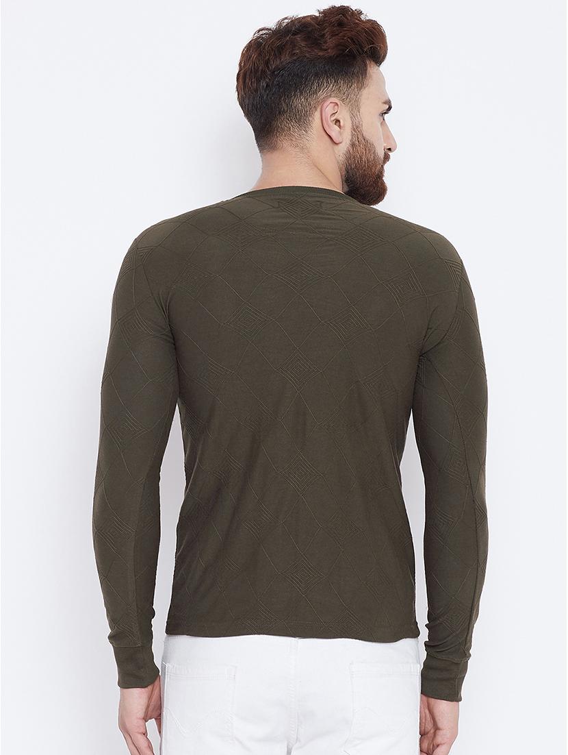 green cotton front print t-shirt - 15788776 - Standard Image - 2