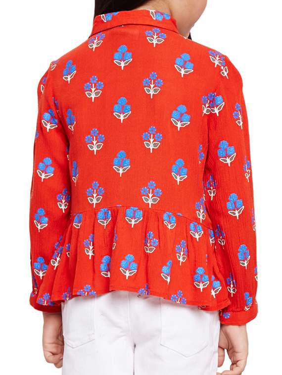 red viscose top - 15788848 -  Standard Image - 2