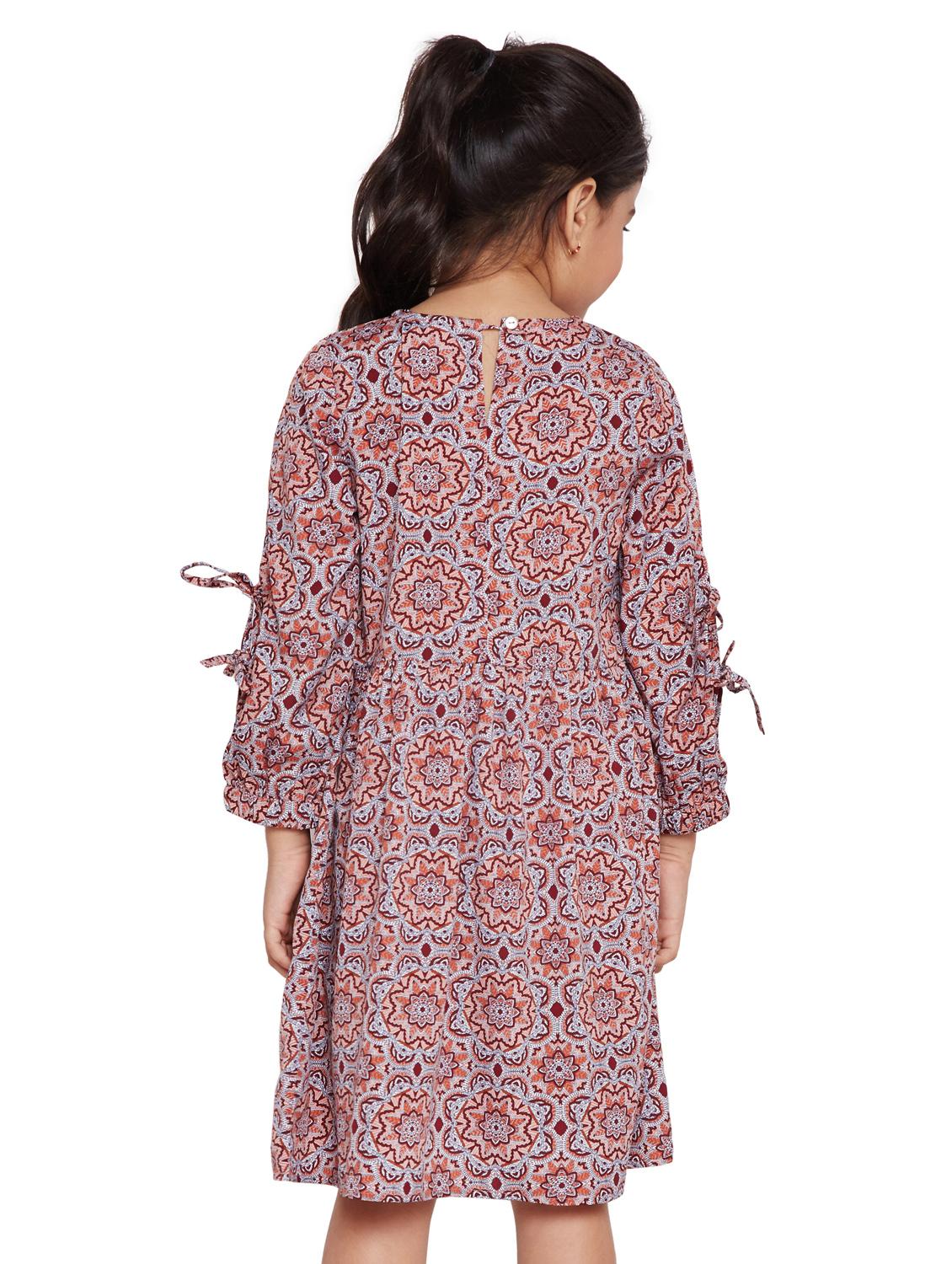 red polyester frock - 15789310 - Standard Image - 2