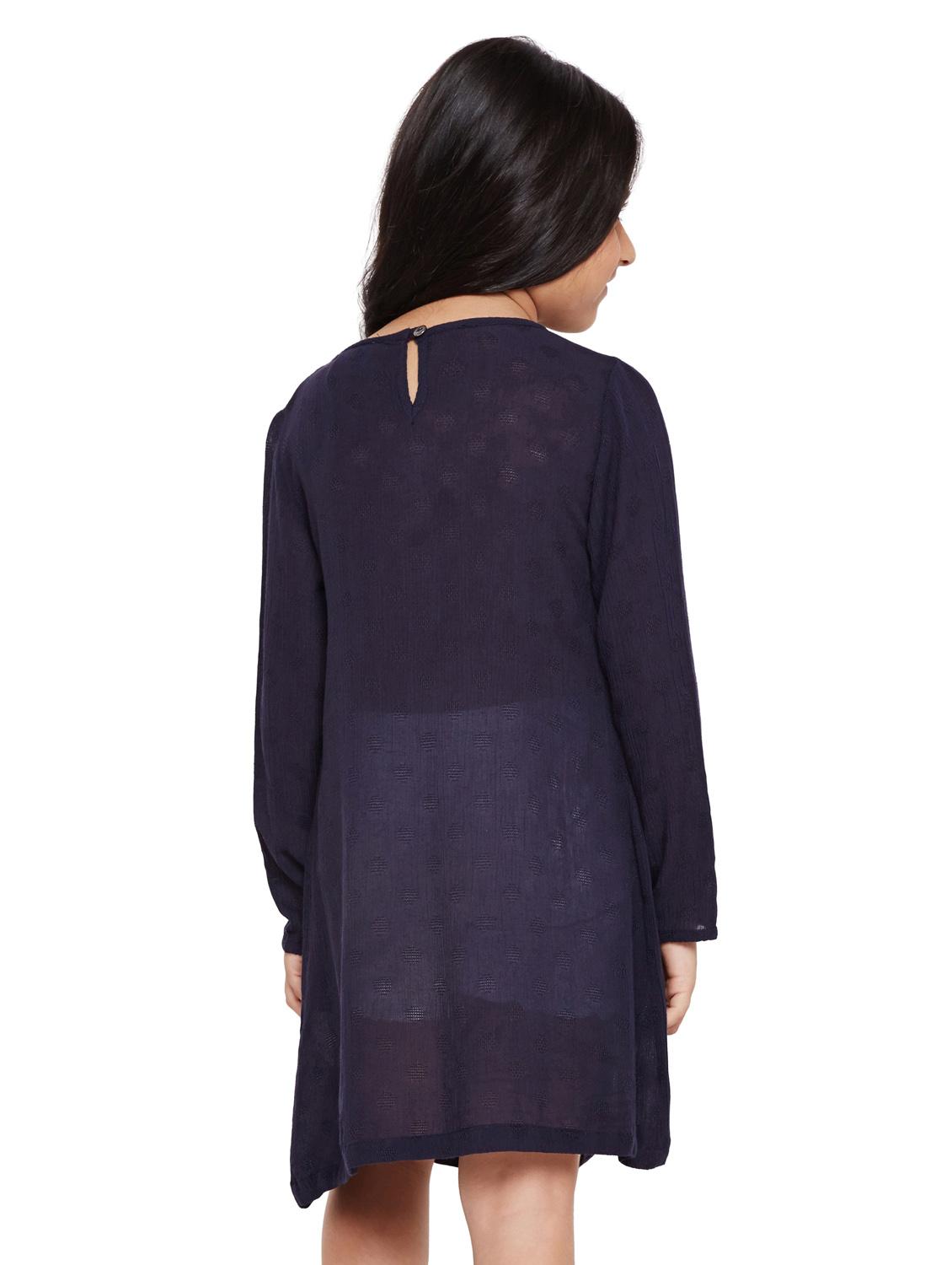 girls v neck long sleeves dress - 15789312 - Standard Image - 2