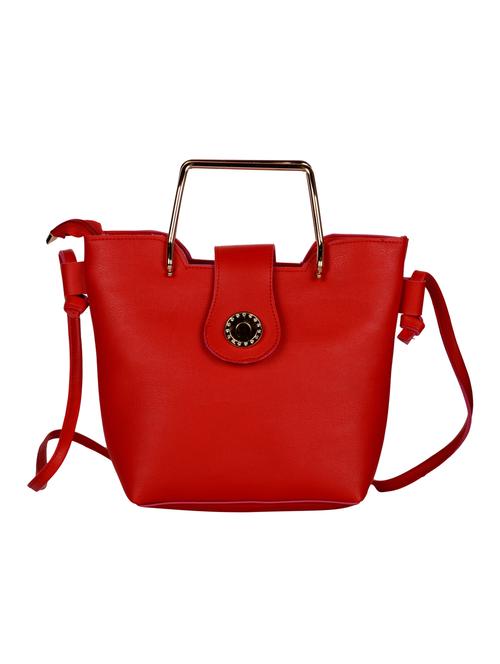 red leatherette (pu) sling bag - 15790563 -  Standard Image - 0