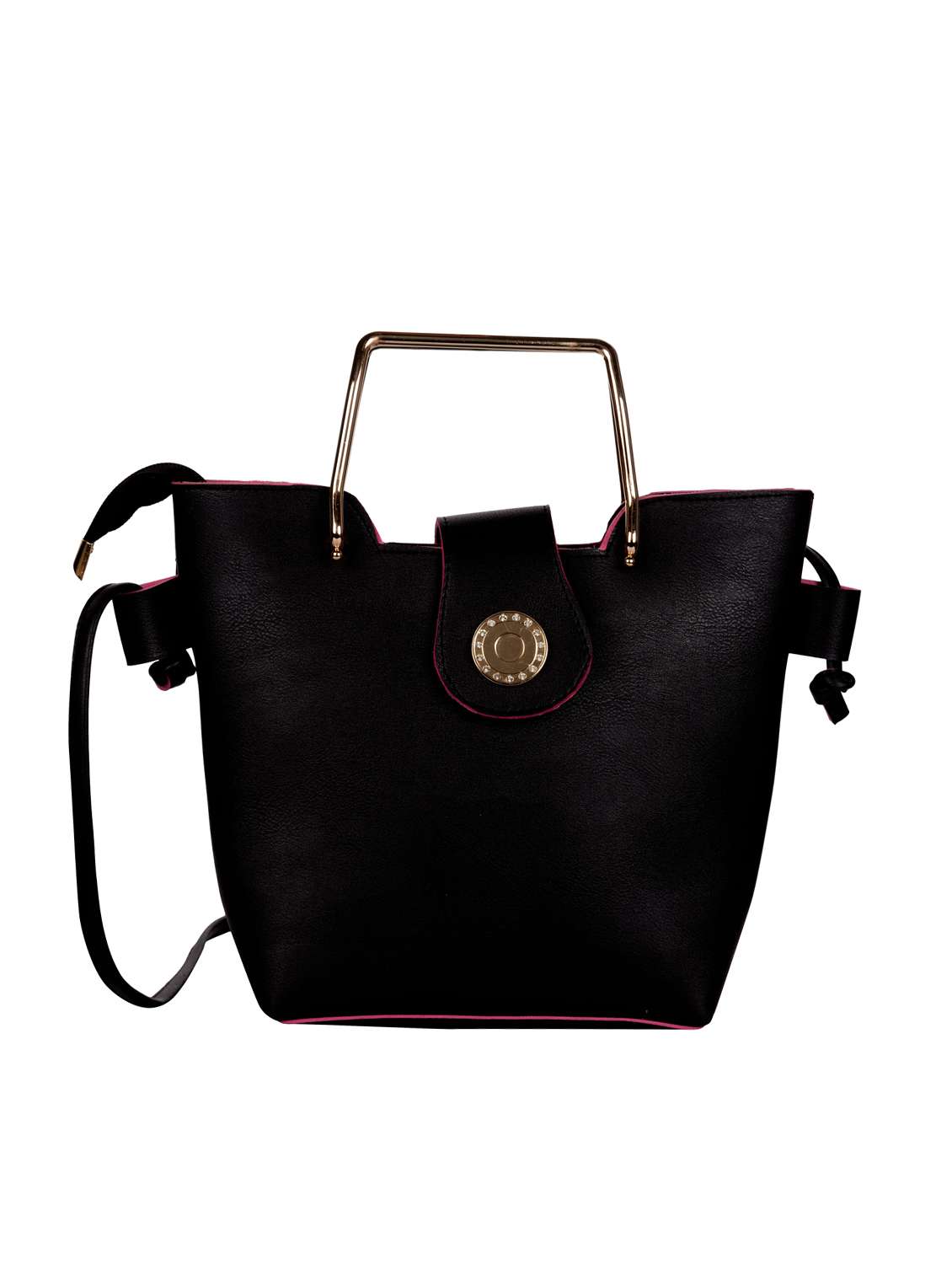 black solid regular sling bag - 15790565 -  Zoom Image - 0