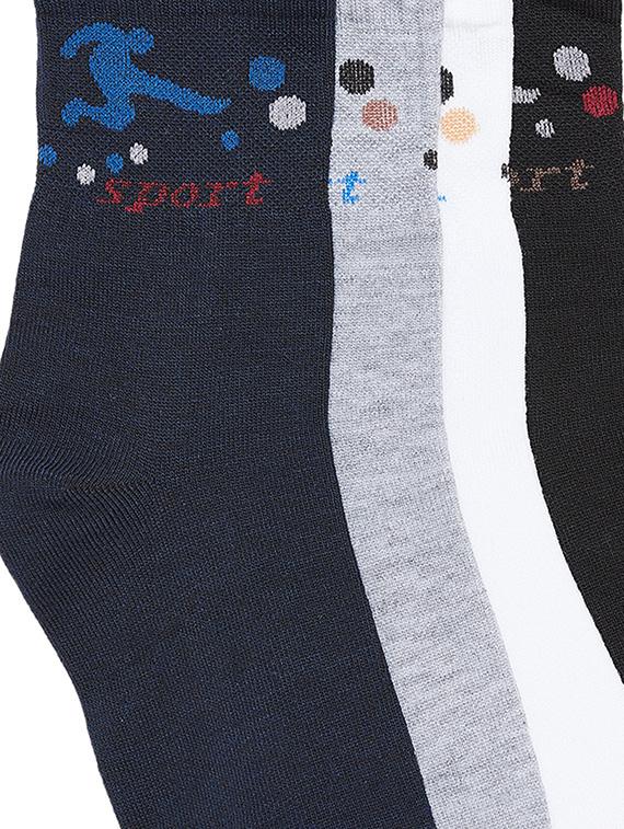 multi colored cotton above ankle length socks - 15791703 - Standard Image - 2