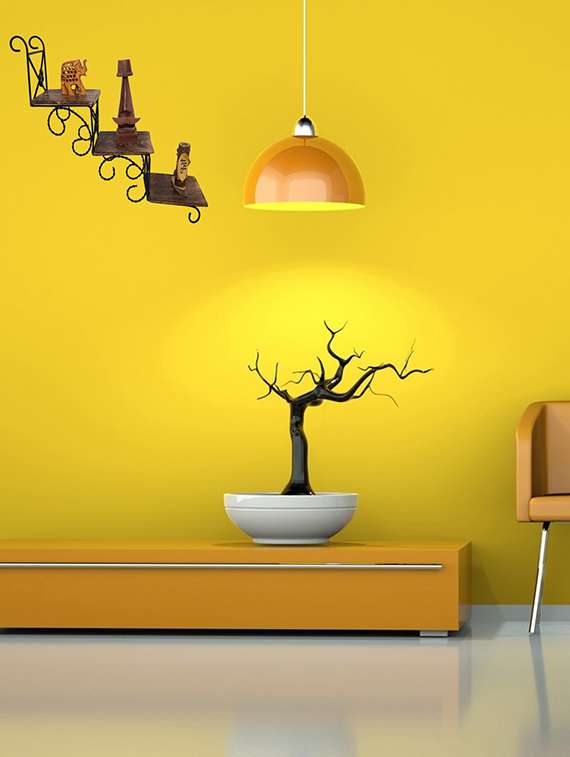 wooden wall hanging shelf a unique wall art in stair shape