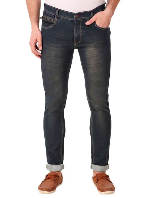 mens slim fit plain jeans - 15791836 - Standard Image - 0