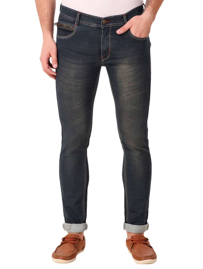 mens slim fit plain jeans