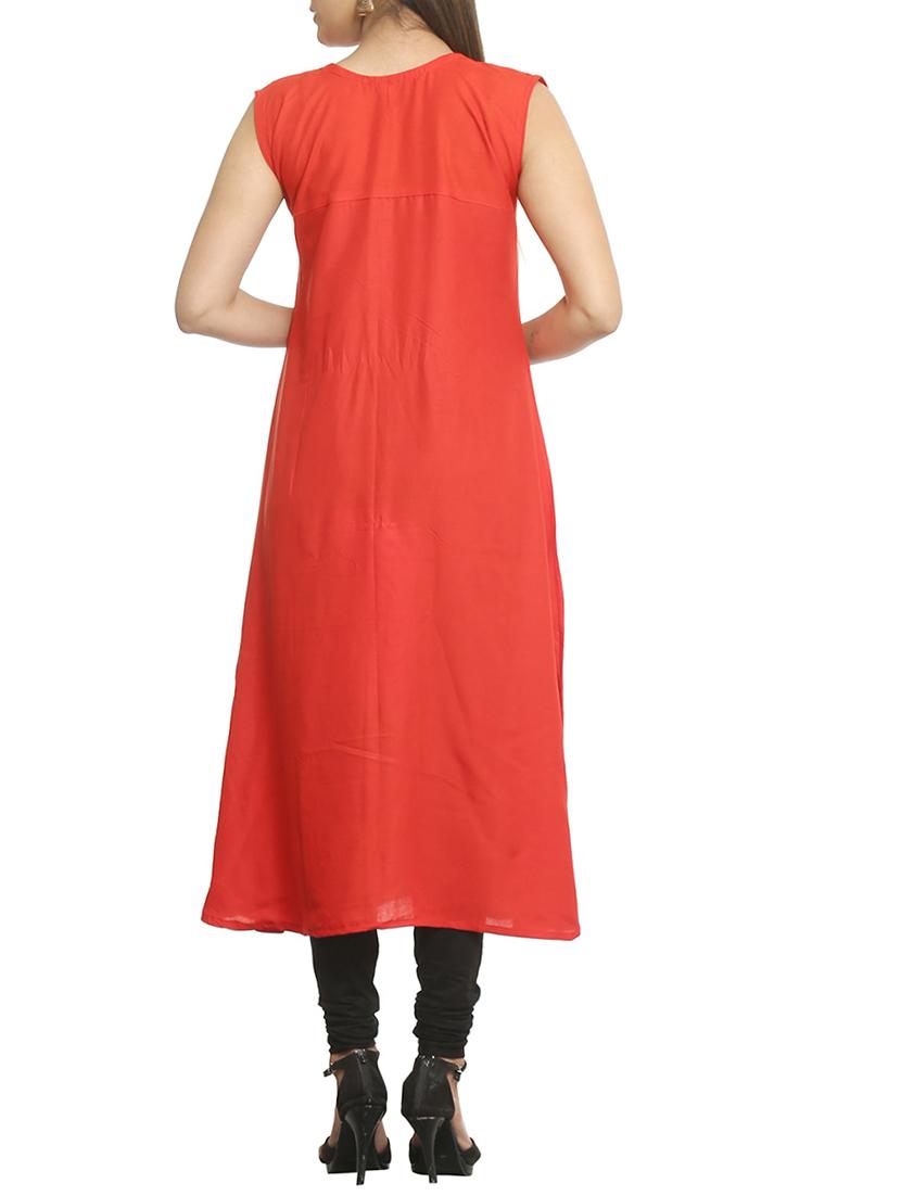 solid a-line kurta - 15791957 - Standard Image - 2