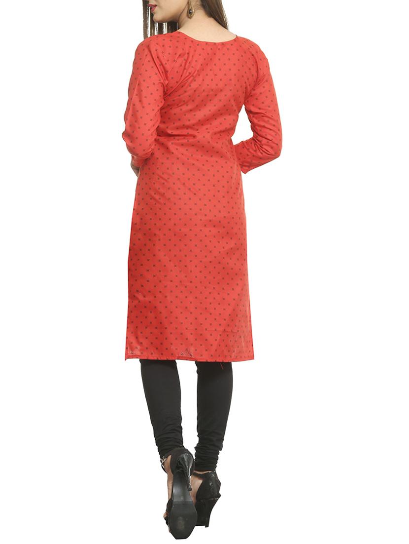 printed straight kurta - 15791983 - Standard Image - 2