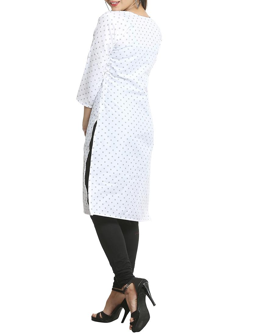 printed straight kurta - 15791986 - Standard Image - 2