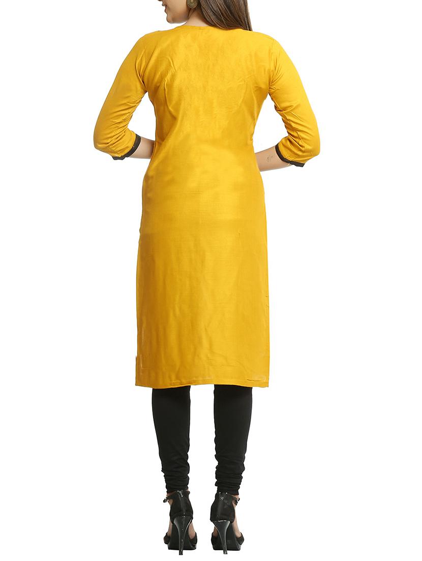embroidered straight kurta - 15791993 - Standard Image - 2