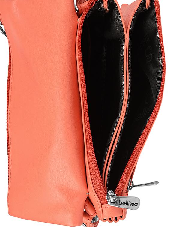 orange leatherette (pu) sling bag - 15794950 - Standard Image - 2