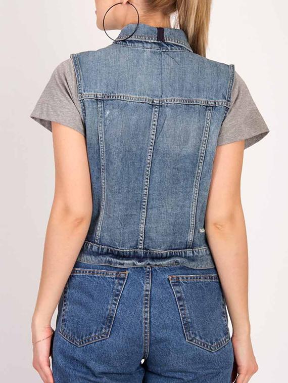 button-up denim jacket - 15795429 - Standard Image - 2