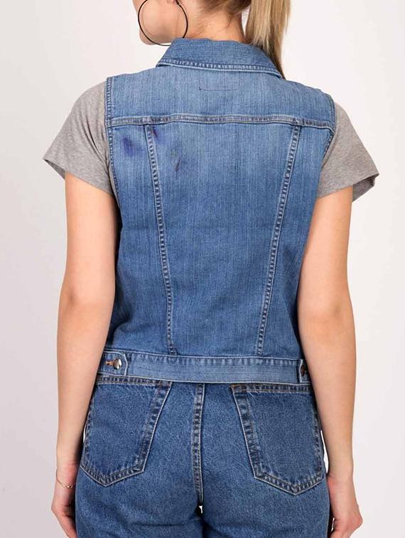 button-up denim jacket - 15795435 - Standard Image - 2