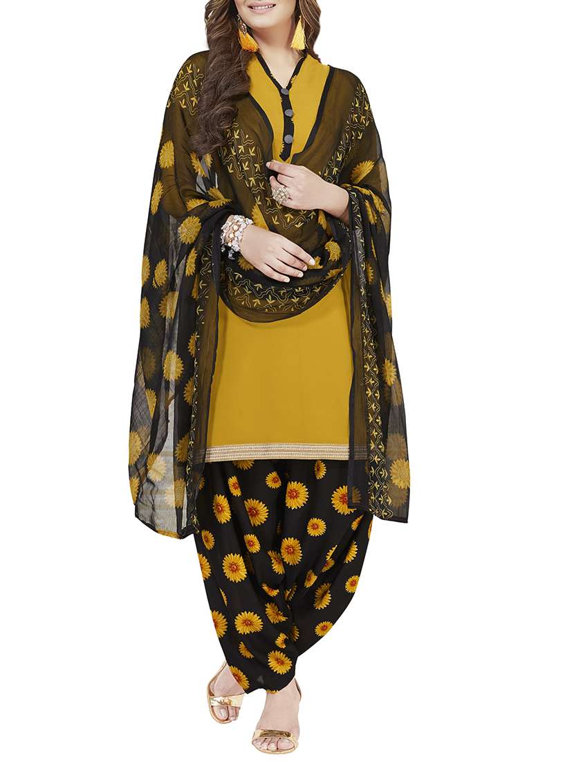 printed unstitched salwar suit
