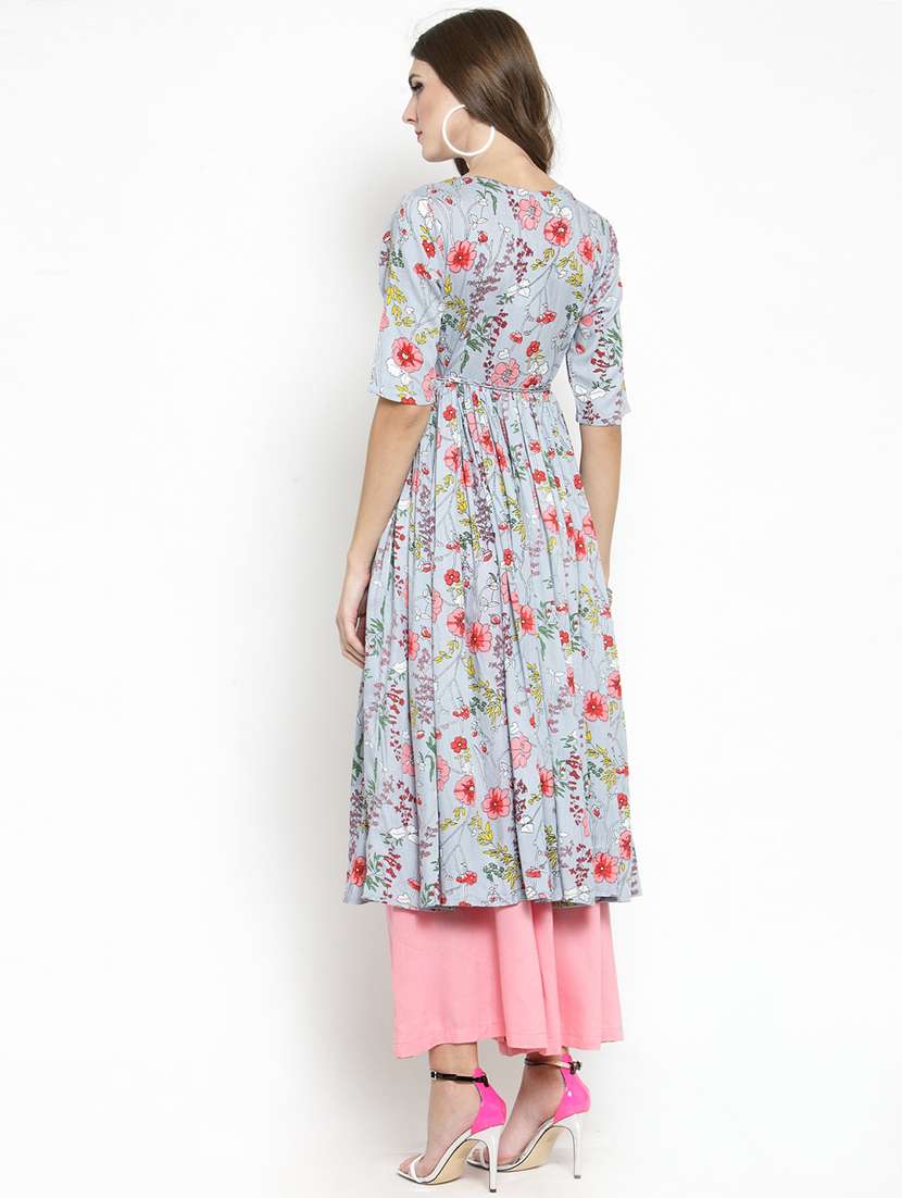 women's flared kurta - 15799823 -  Standard Image - 2