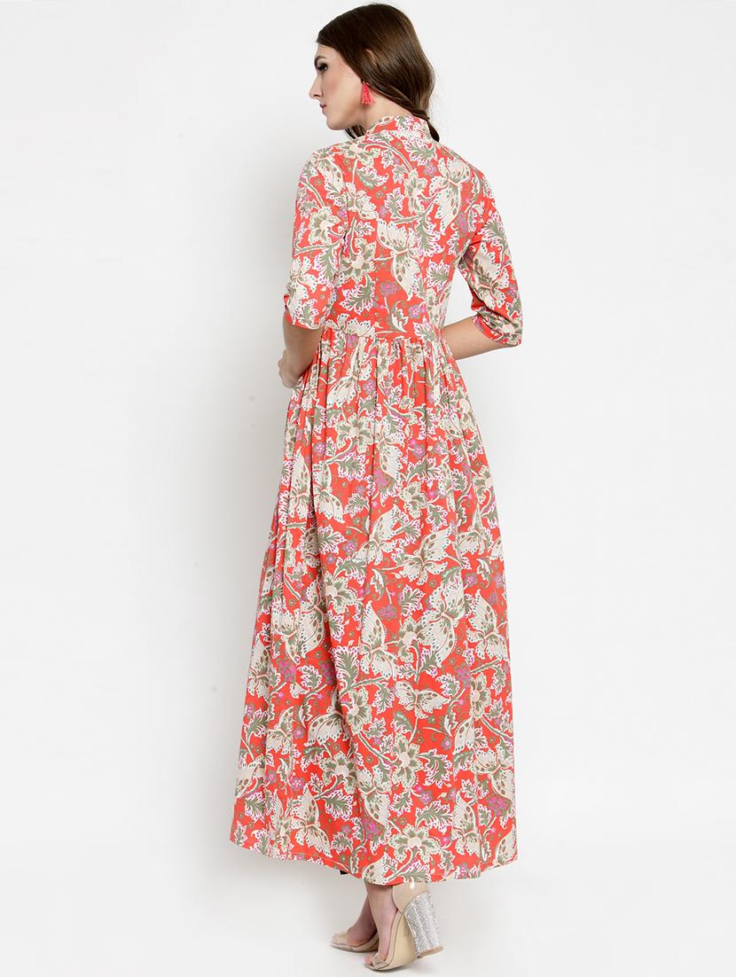 printed front slit kurta with palazzo set - 15799830 - Standard Image - 2