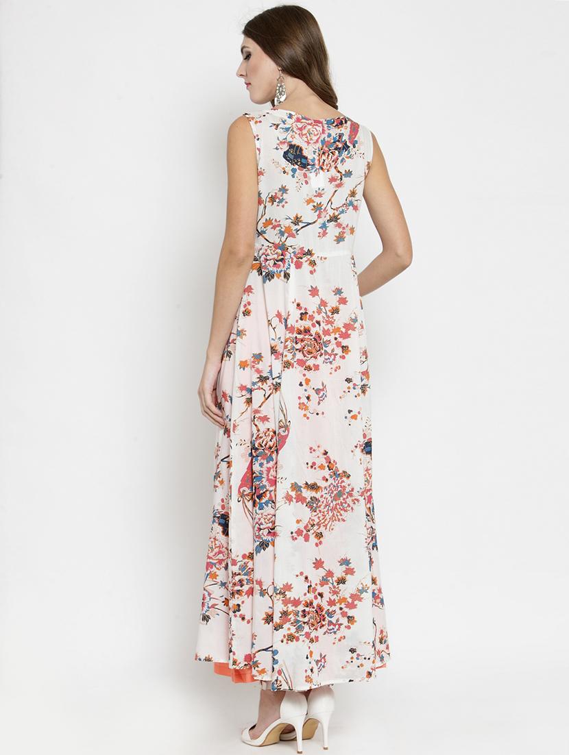 side slit printed kurta with palazzo set - 15799847 - Standard Image - 2