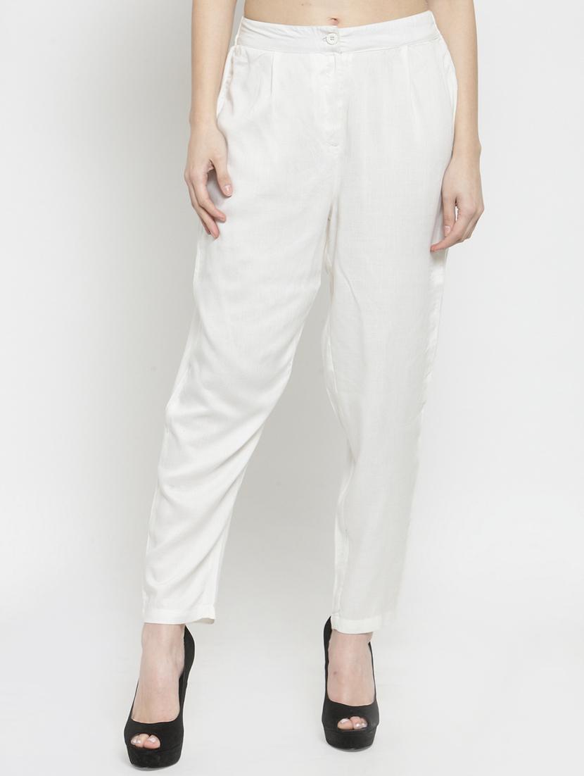 flat front solid trouser - 15799854 - Zoom Image - 0