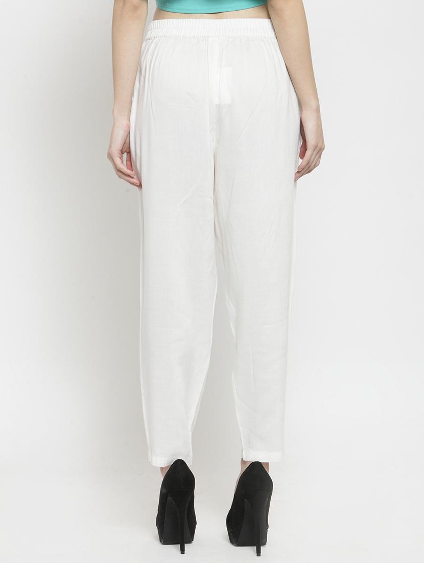 flat front solid trouser - 15799854 - Standard Image - 2