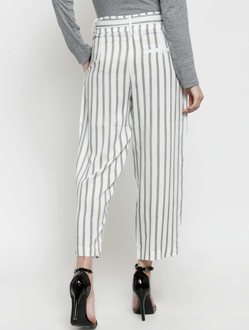 self tie striped trouser - 15800772 -  Standard Image - 2