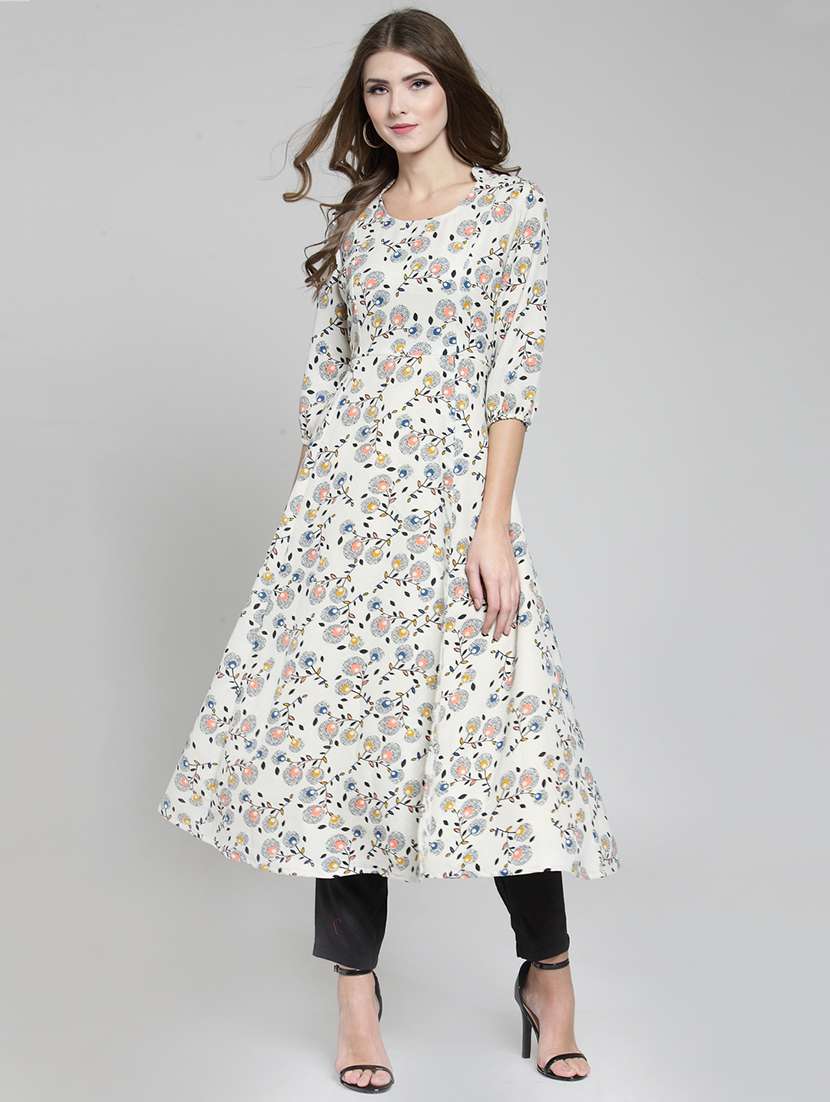 floral printed kurta with pant set