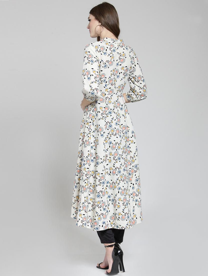 floral printed kurta with pant set - 15802776 - Standard Image - 2