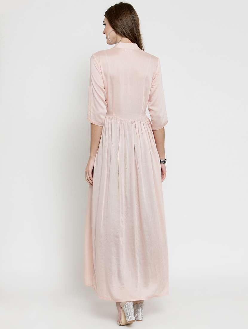 solid flared kurta - 15802809 -  Standard Image - 2