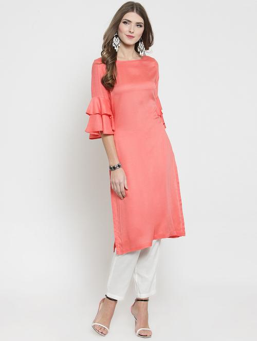 women's straight kurta - 15802815 - Standard Image - 0