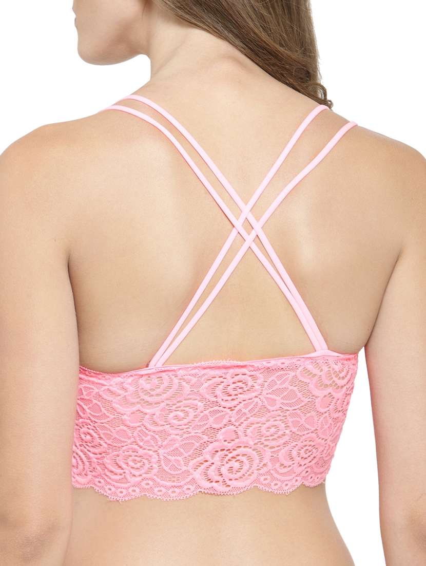 criss-cross back laced bralette - 15803666 -  Standard Image - 2
