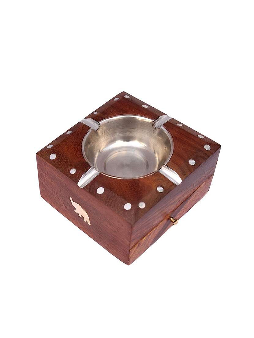 desi karigar wooden ashtray house car cigarette holder cigar antique light - 15805133 -  Zoom Image - 0