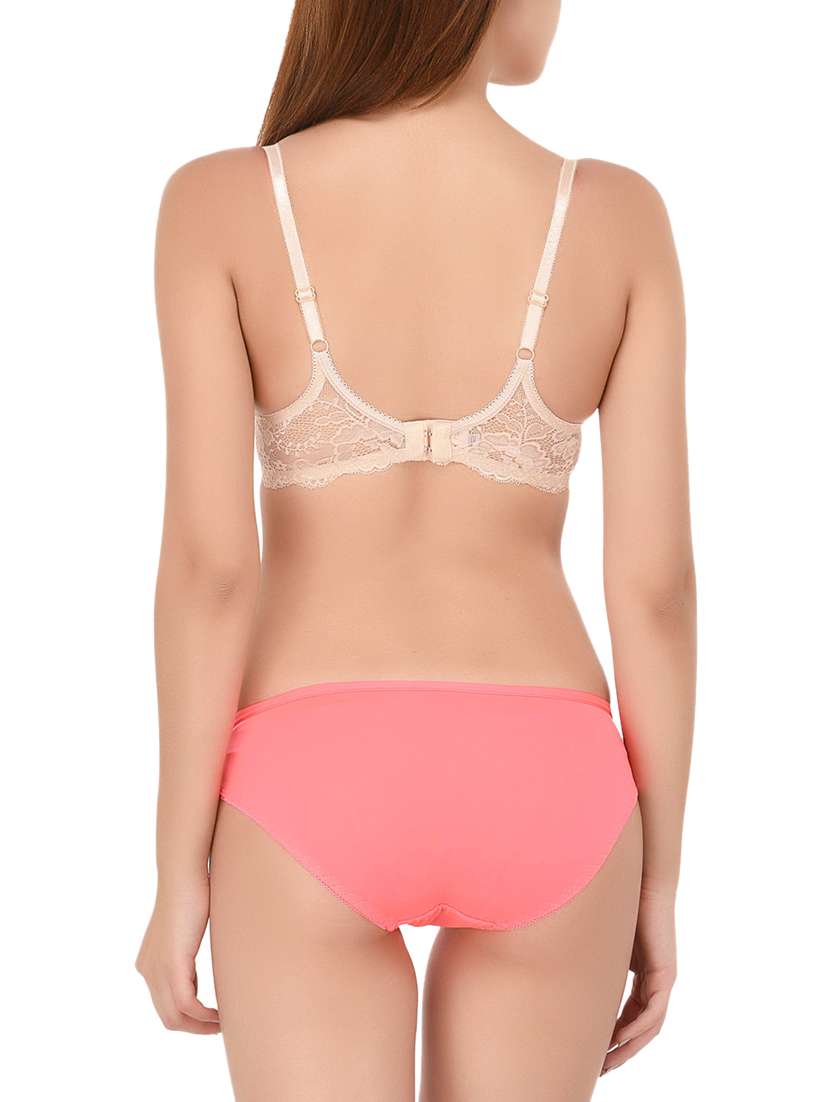 laced push-up bra and hipster panty set - 15805483 - Standard Image - 2