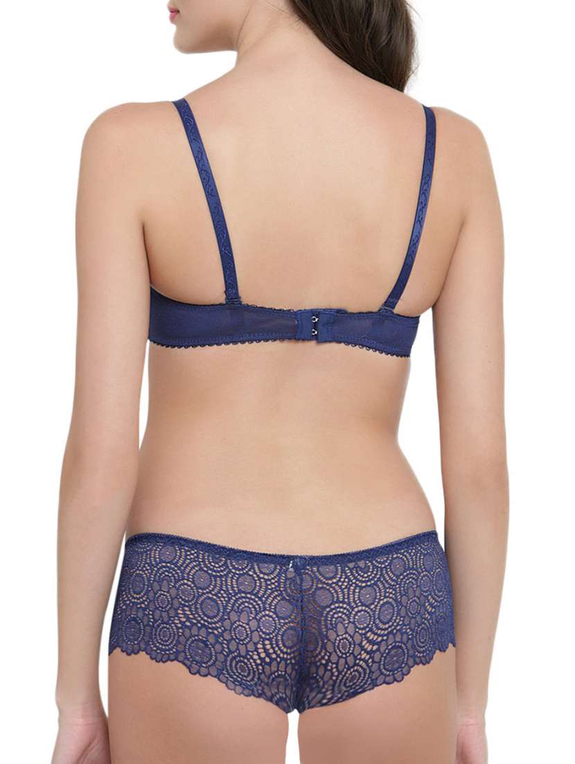lace detail bra & panty set - 15806356 - Standard Image - 2