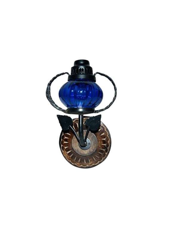 multi colored glass wall light