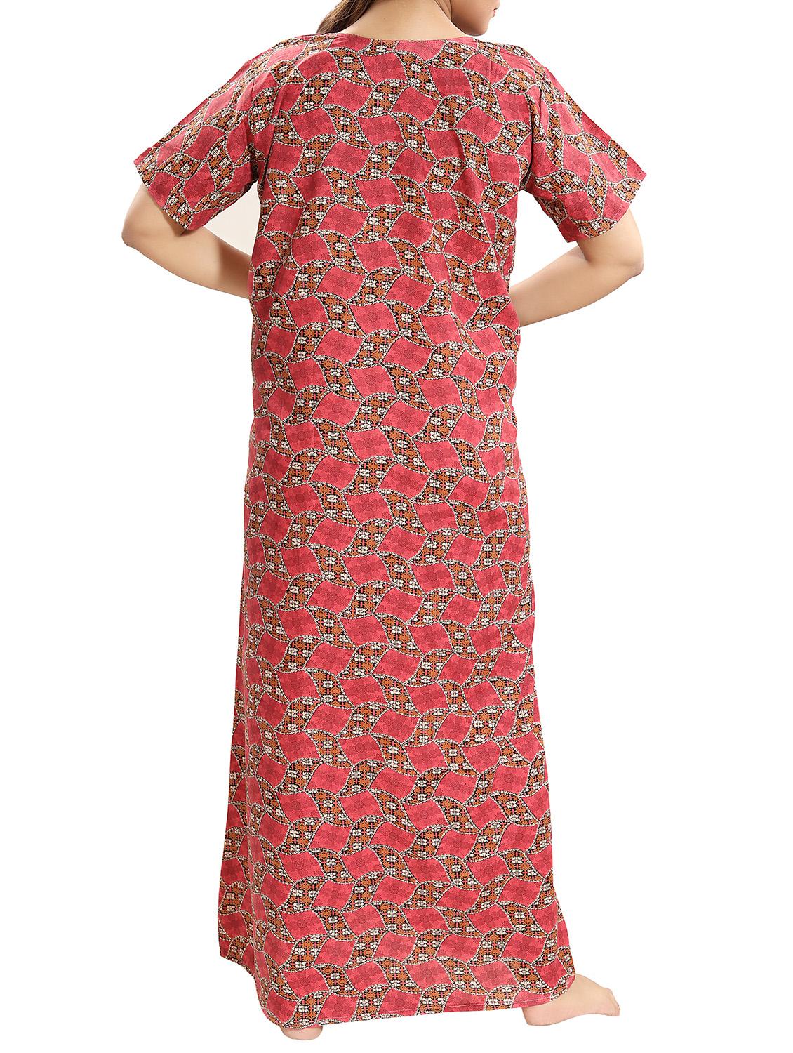 lace trim nightwear gown - 15807885 - Standard Image - 2